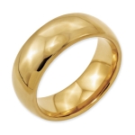 Mens Tungsten Ring Gold Plated